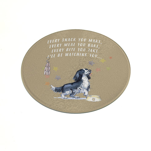 Sprocker Black & White Trivet